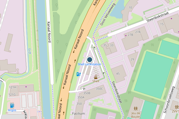 Politie-melding op Kanaal Noord, Apeldoorn op 11 juni, kaart-overzicht