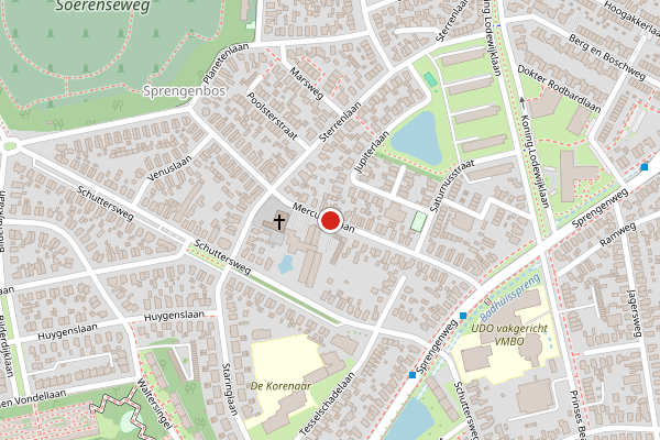 Brandweer-melding op Mercuriuslaan, Apeldoorn op 13 juni, kaart-overzicht
