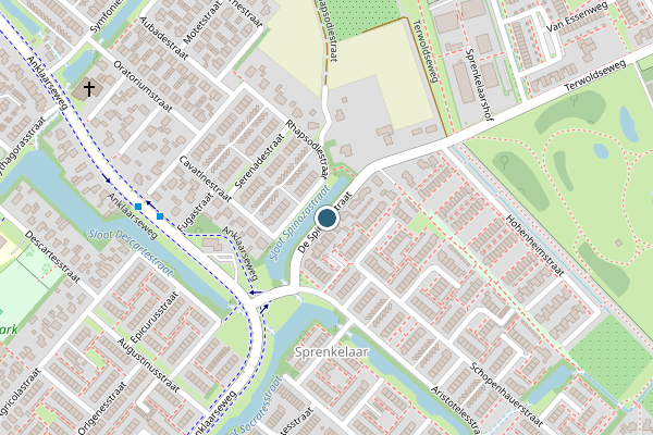 Politie-melding op De Spinozastraat, Apeldoorn op 14 juni, kaart-overzicht