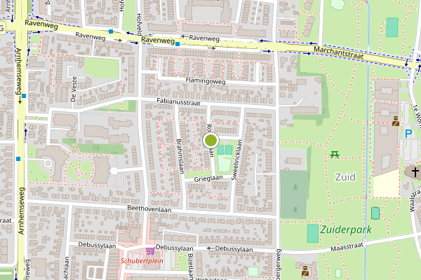 Ambulance-melding op Rossinilaan, Apeldoorn op 16 juni, kaart-overzicht