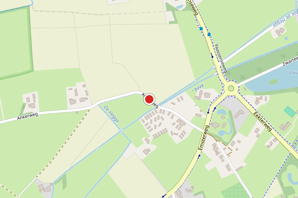 Brandweer-melding op Ankerweg, Vaassen op 20 juni, kaart-overzicht