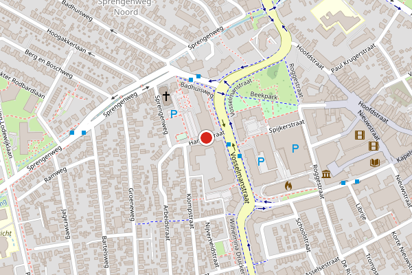 Brandweer-melding op Handelstraat, Apeldoorn op 21 juni, kaart-overzicht