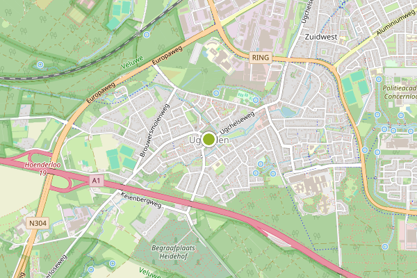 Ambulance-melding op Ugchelen op 21 juni, kaart-overzicht