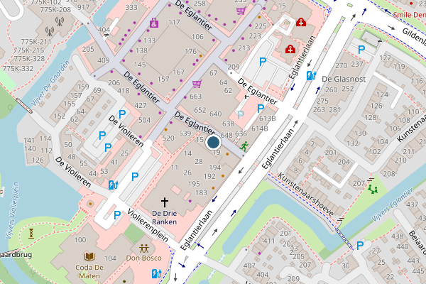 Politie-melding op De Eglantier, Apeldoorn op 21 juni, kaart-overzicht