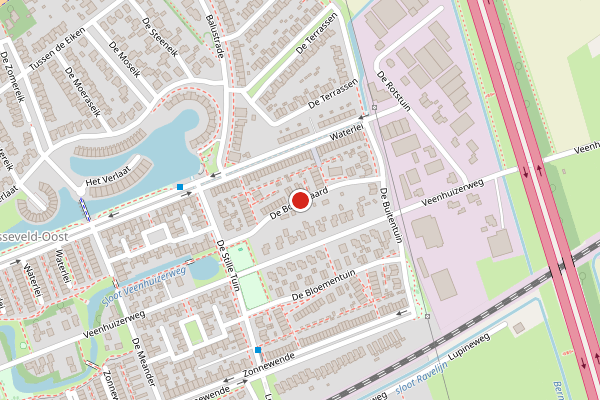 Brandweer-melding op De Boomgaard, Apeldoorn op 21 juni, kaart-overzicht