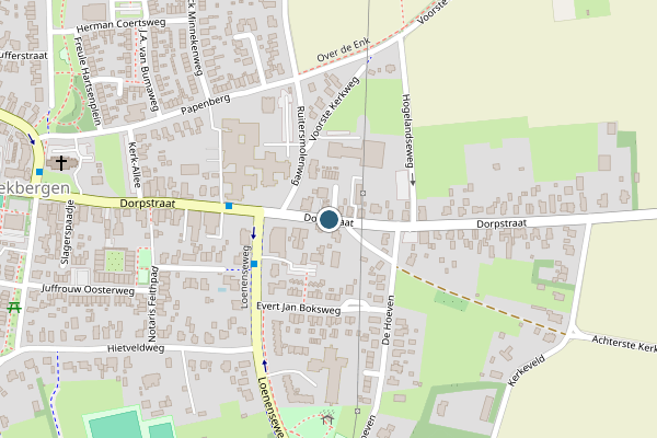 Politie-melding op Dorpstraat, Beekbergen op 23 juni, kaart-overzicht