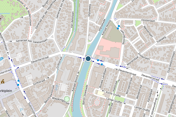 Politie-melding op Deventerstraat, Apeldoorn op 23 juni, kaart-overzicht