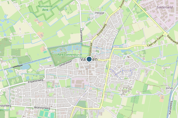 Politie-melding op Vaassen op 24 juni, kaart-overzicht