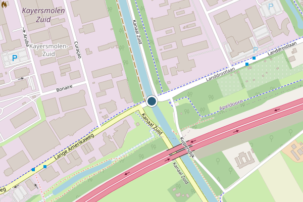 Politie-melding op Lange Amerikaweg, Apeldoorn op 25 juni, kaart-overzicht