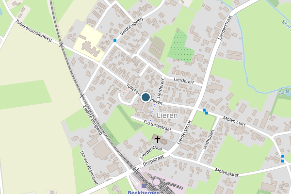 Politie-melding op Tullekensmolenweg, Lieren op 26 juni, kaart-overzicht