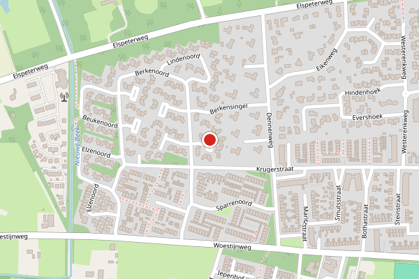 Brandweer-melding op Berkenoord, Vaassen op 26 juni, kaart-overzicht